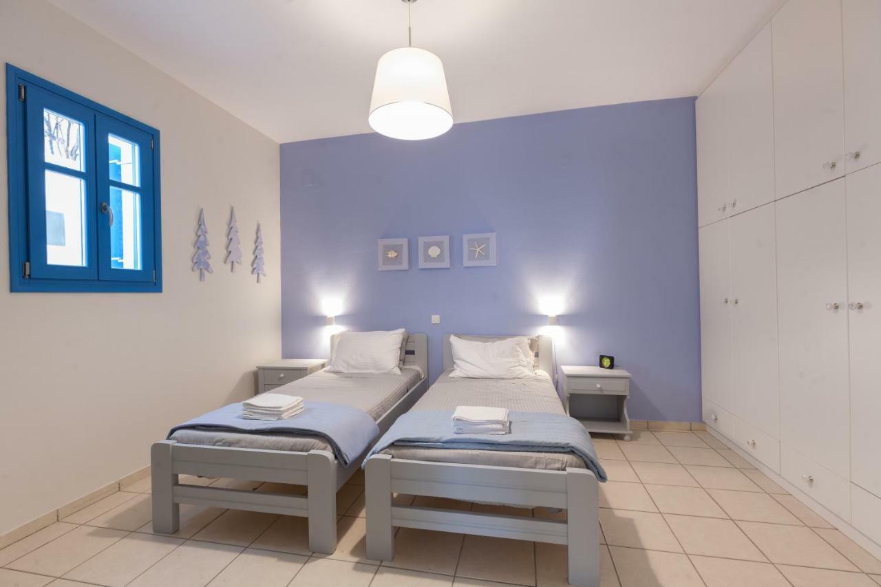 Just Blue With Amazing Sea Views In Piso Livadi 빌라 외부 사진