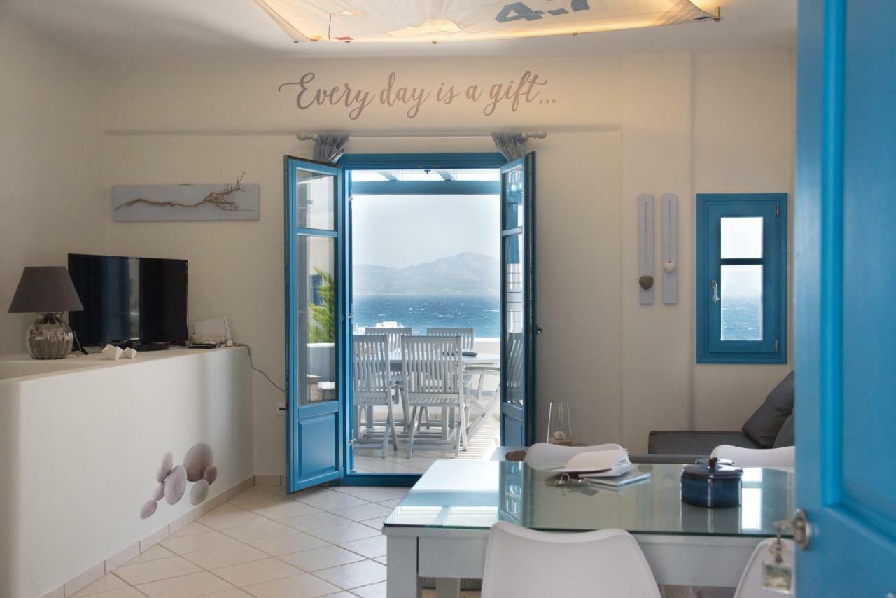 Just Blue With Amazing Sea Views In Piso Livadi 빌라 외부 사진