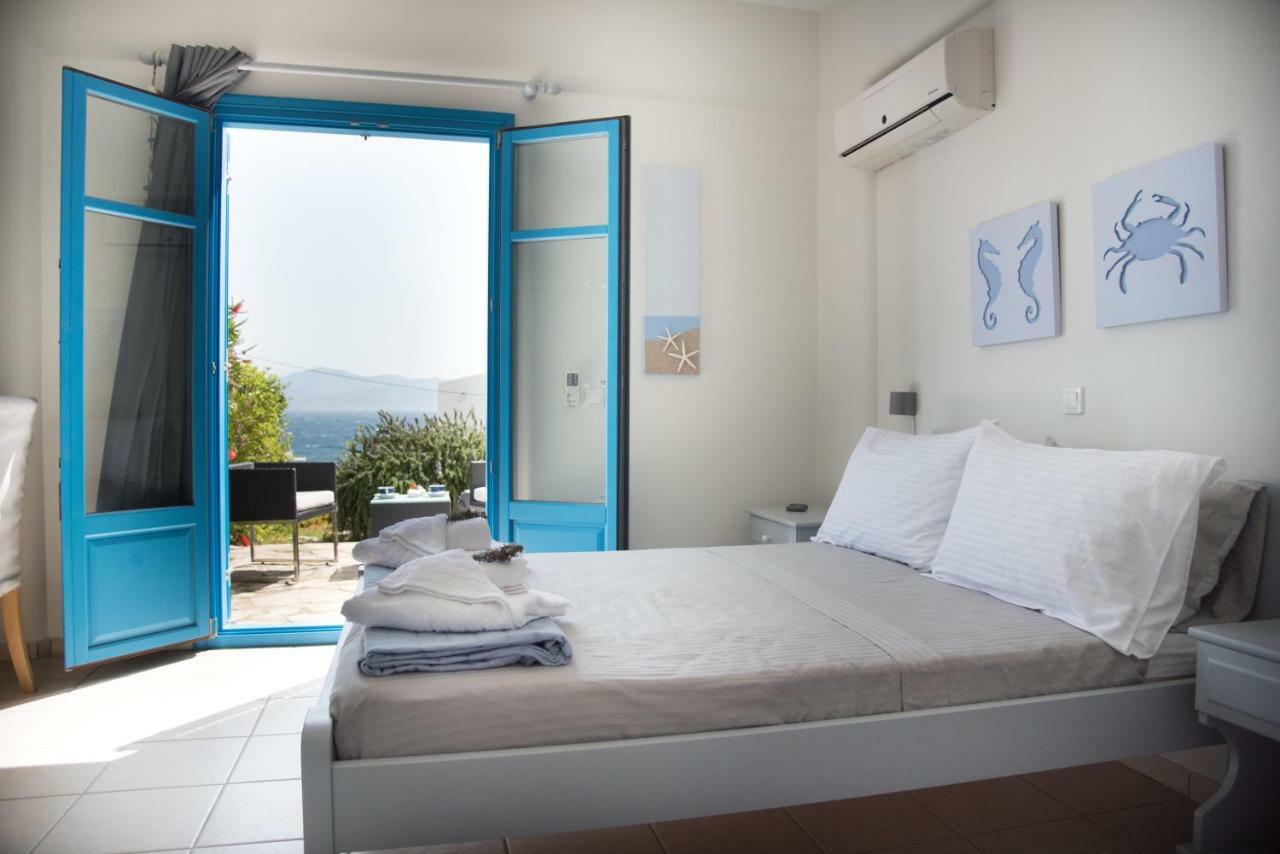 Just Blue With Amazing Sea Views In Piso Livadi 빌라 외부 사진