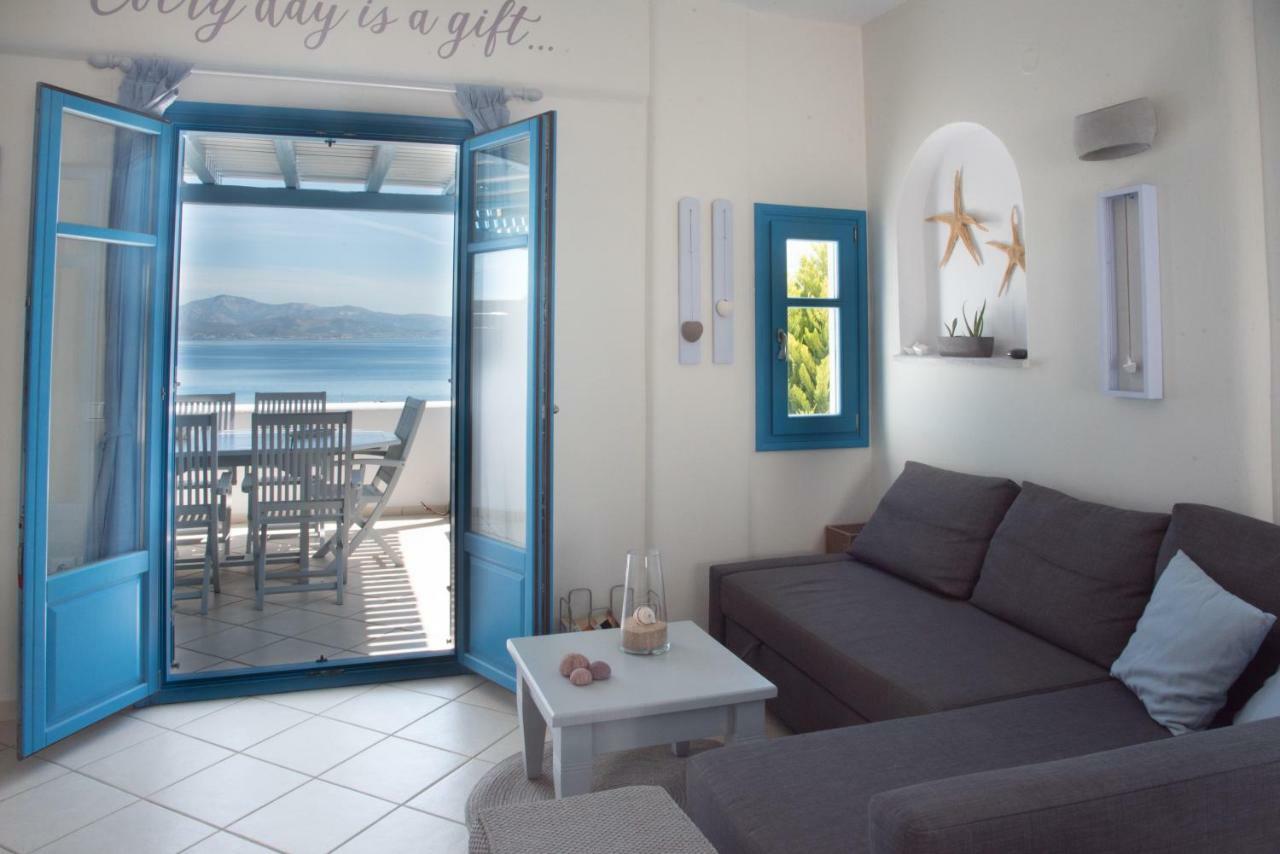 Just Blue With Amazing Sea Views In Piso Livadi 빌라 외부 사진