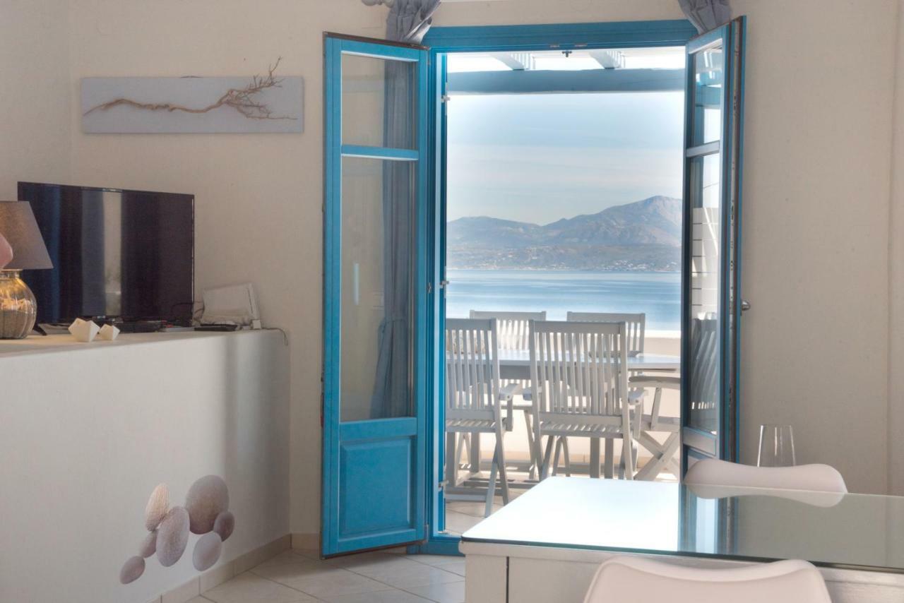 Just Blue With Amazing Sea Views In Piso Livadi 빌라 외부 사진