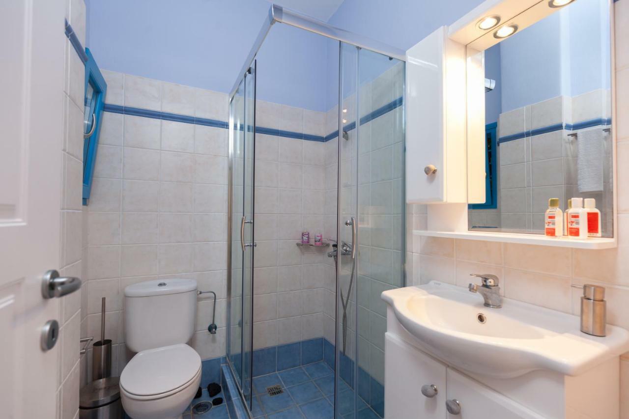 Just Blue With Amazing Sea Views In Piso Livadi 빌라 외부 사진